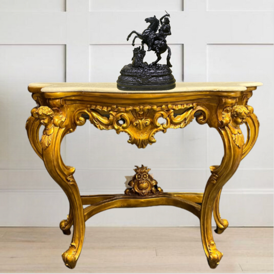 Merneith Gilded Egyptian Console