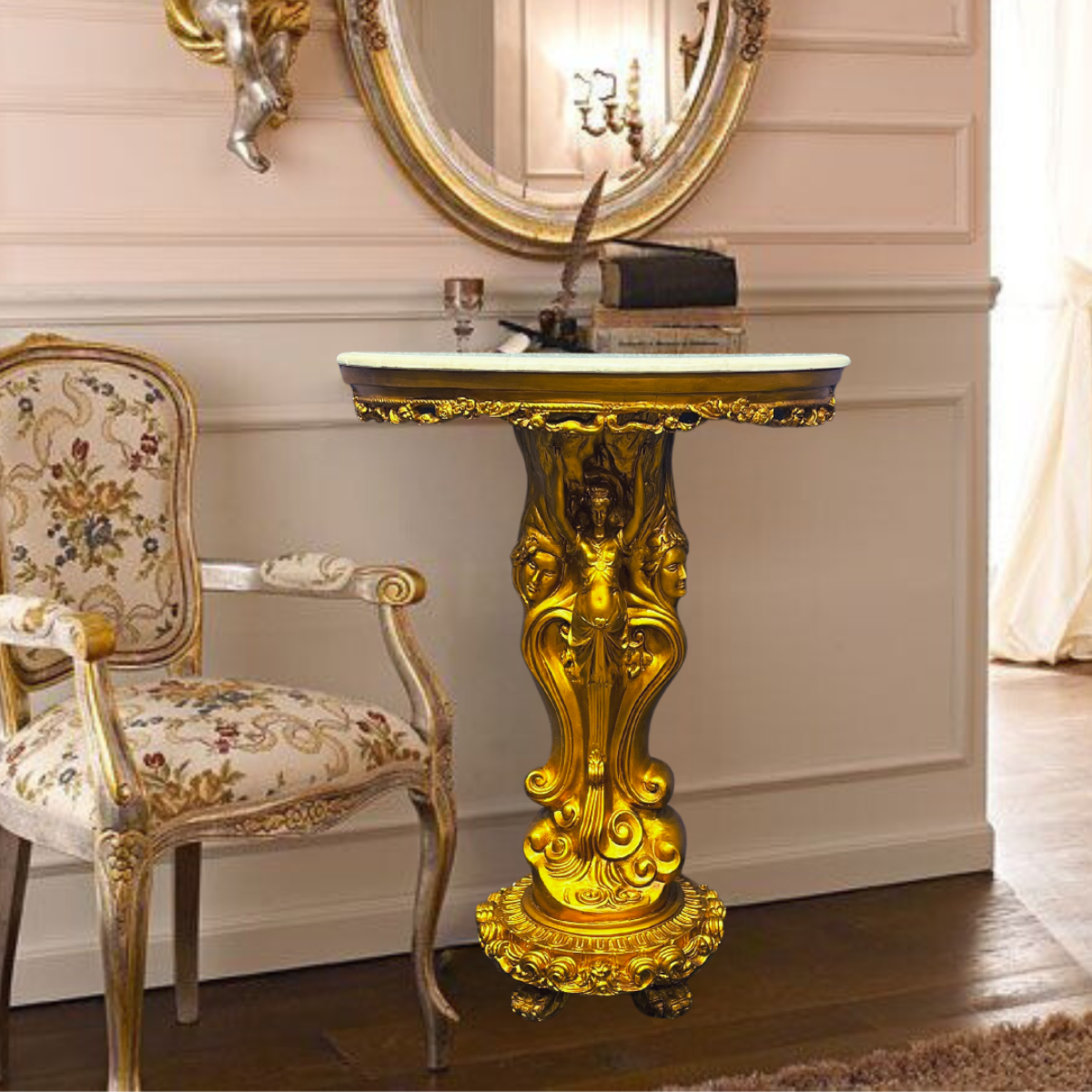 Golden Victorian Royal Console