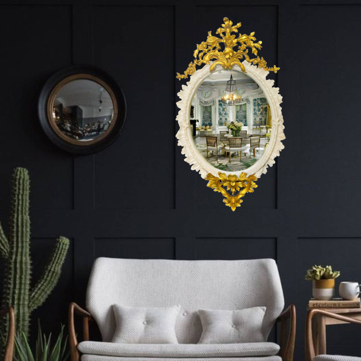 Distressed Art Mirror